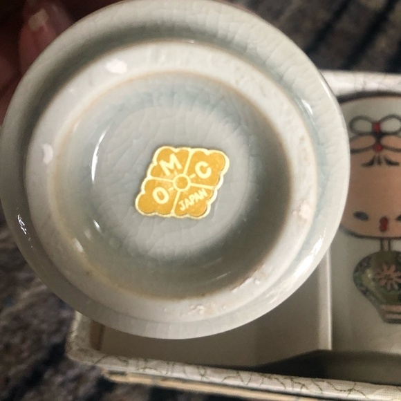 VINTAGE OTAGIRI OMC JAPAN KOKESHI GIRLS SET OF 6 SMALL CUPS - Picture 7 of 14